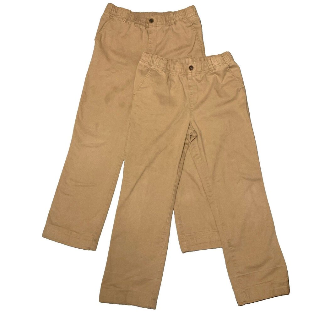 Boys Size 12 Children’s Place Stretch Pull on Chino Pants 2 Pack Bundle EUC